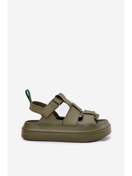 Women's platform sandals green Nitavelia