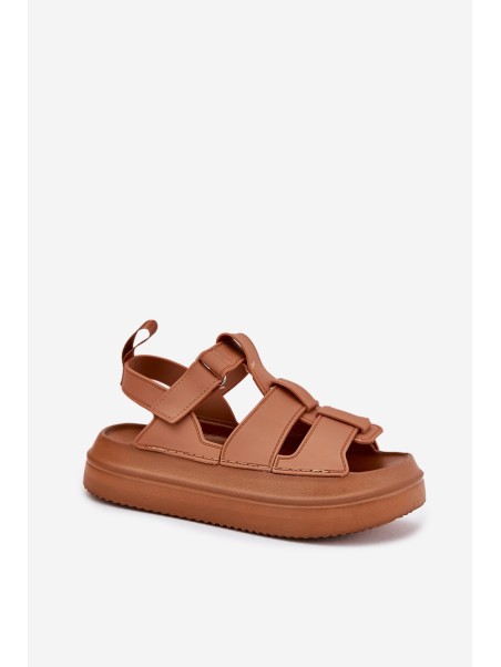 Ladies Platform Sandals Camel Nitavelia