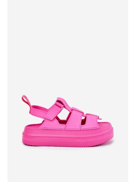 Ladies Platform Sandals Fuchsia Nitavelia