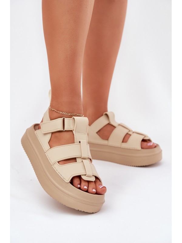 Beige Platform Sandals Women Nitavelia 2