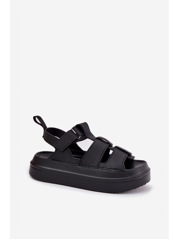 Ladies Platform Sandals Black Nitavelia