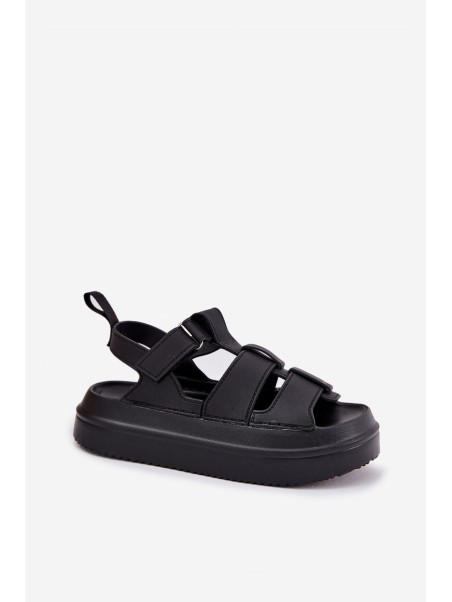Ladies Platform Sandals Black Nitavelia