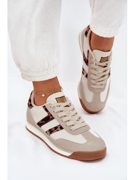 Low Women's Sneakers Leopard Beige Rulaana