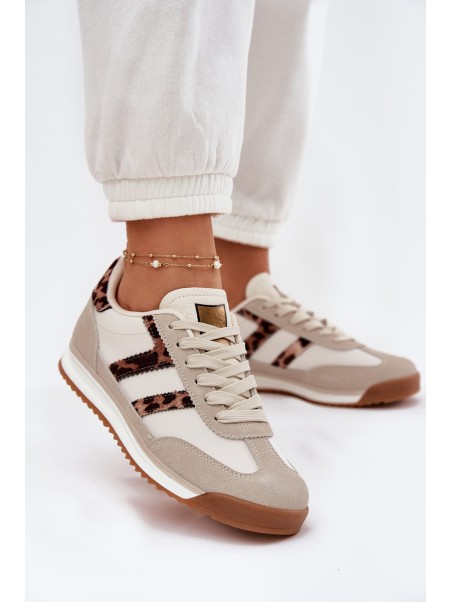 Low Women's Sneakers Leopard Beige Rulaana