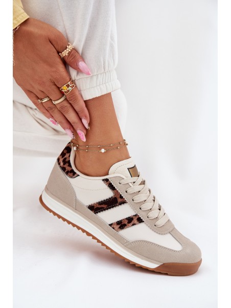 Low Women's Sneakers Leopard Beige Rulaana