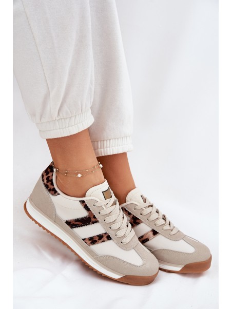 Low Women's Sneakers Leopard Beige Rulaana