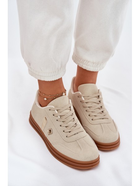 Women's Eco Suede Sneakers Beige Micca