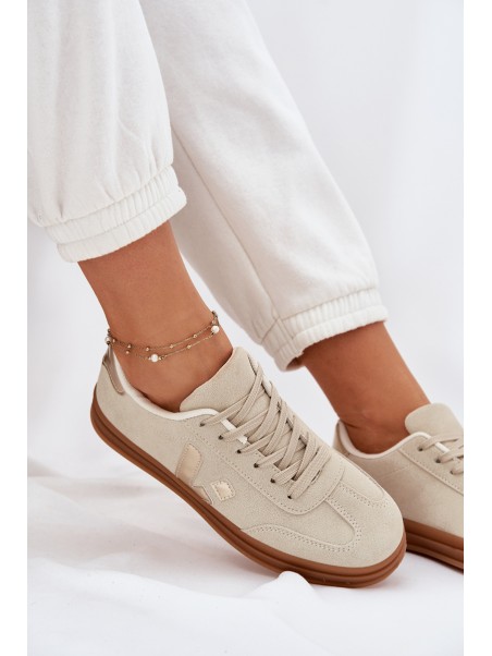 Women's Eco Suede Sneakers Beige Micca