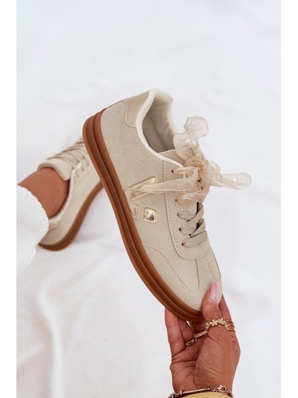 Women's Eco Suede Sneakers Beige Micca