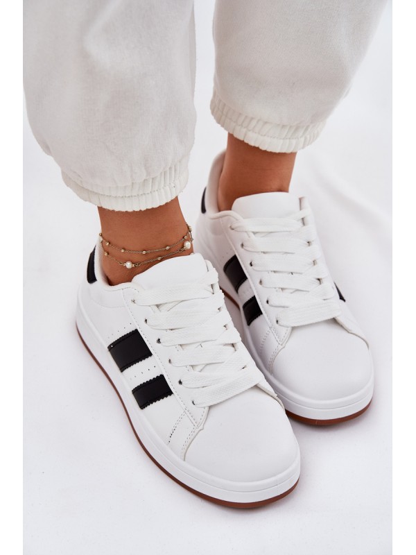 Women's Sneakers Made Of Eco Leather White Arlenina