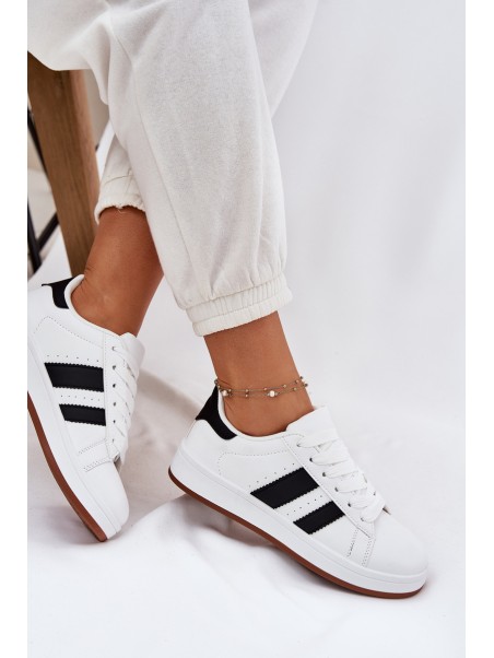Women's Sneakers Made Of Eco Leather White Arlenina
