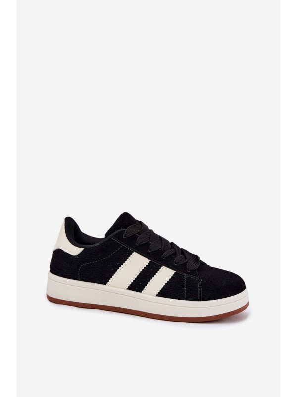 Women Sneakers Made Of Eco Suede Black Arlenina