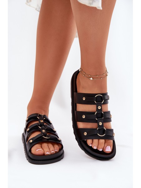 Women Sandals With Straps Black Pasiriela