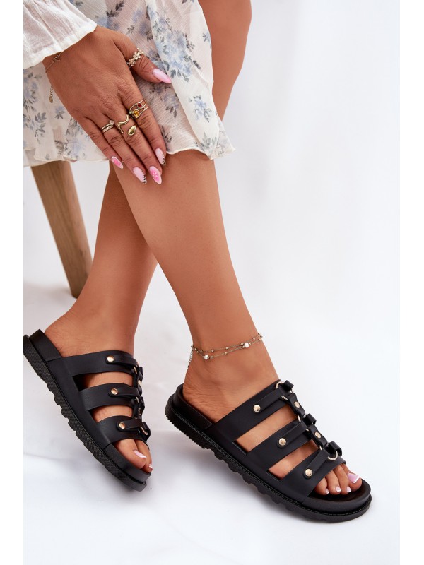 Women Sandals With Straps Black Pasiriela