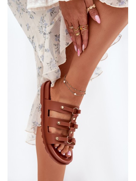 Ladies Sandals With Straps Camel Pasiriela