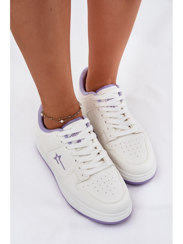 Women's Sneakers Big Star RR274A245 HI-POLY SYSTEM White-Purple