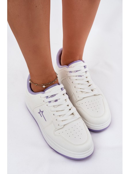 Women's Sneakers Big Star RR274A245 HI-POLY SYSTEM White-Purple