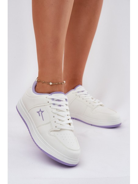 Women's Sneakers Big Star RR274A245 HI-POLY SYSTEM White-Purple