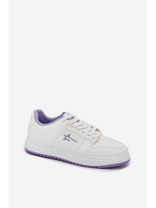 Women's Sneakers Big Star RR274A245 HI-POLY SYSTEM White-Purple