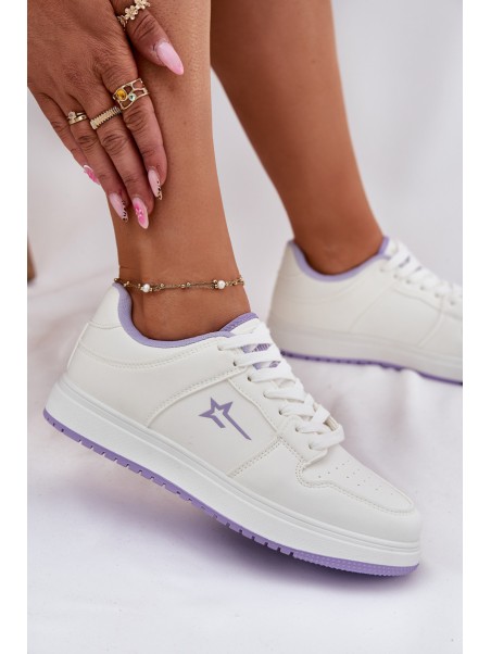 Women's Sneakers Big Star RR274A245 HI-POLY SYSTEM White-Purple
