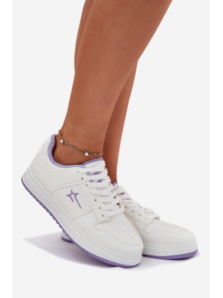 Women's Sneakers Big Star RR274A245 HI-POLY SYSTEM White-Purple