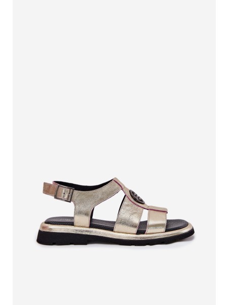 Leather Women's Sandals Patent With Decorative Detail Artiker 56C0691 Black
