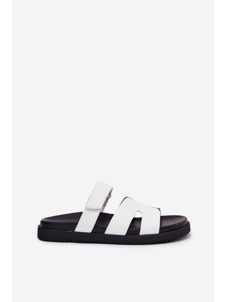 Women's Slippers With Velcro Vinceza 17401 White