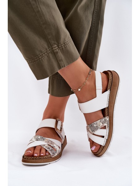 Women's Sandals With Buckle Inblu GS000056 White