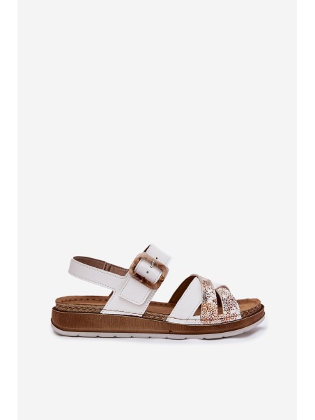 Women's Sandals With Buckle Inblu GS000056 White