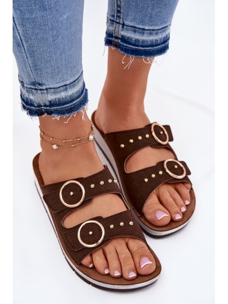 Comfortable Women's Slippers Inblu CP000054 Brown