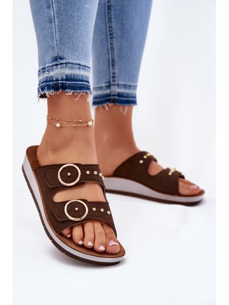 Comfortable Women's Slippers Inblu CP000054 Brown