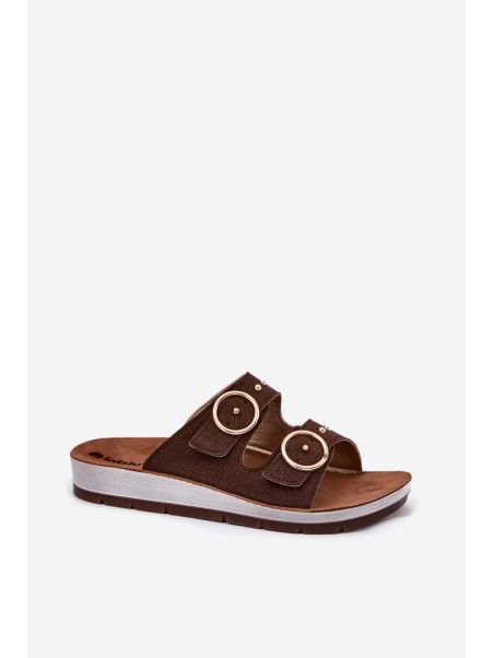 Comfortable Women's Slippers Inblu CP000054 Brown