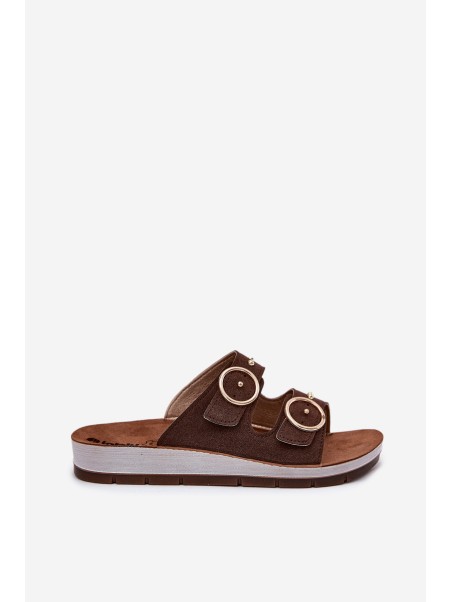 Comfortable Women's Slippers Inblu CP000054 Brown
