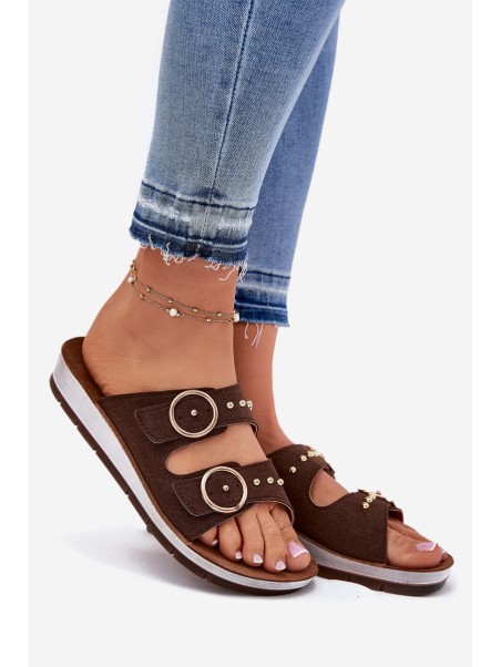 Comfortable Women's Slippers Inblu CP000054 Brown