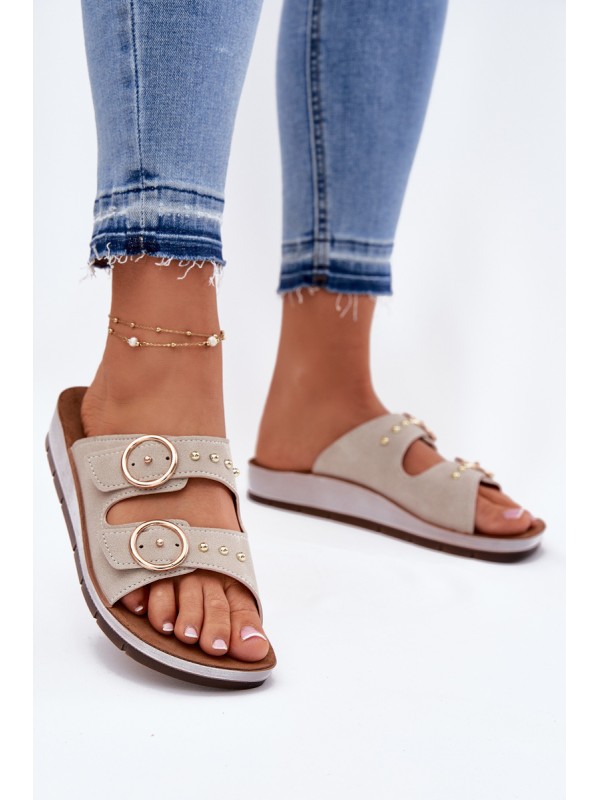 Comfortable Women's Slippers Inblu Beige CP000054