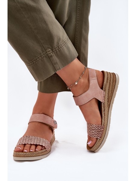 Wedge Sandals For Women Pink Inblu RV000014