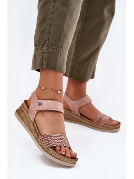 Wedge Sandals For Women Pink Inblu RV000014