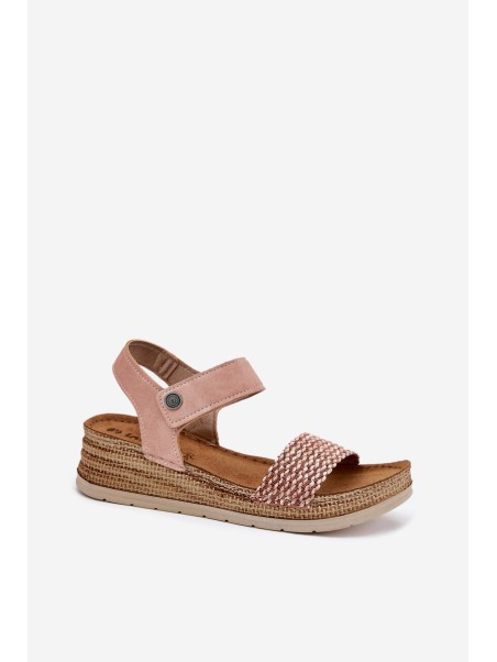 Wedge Sandals For Women Pink Inblu RV000014