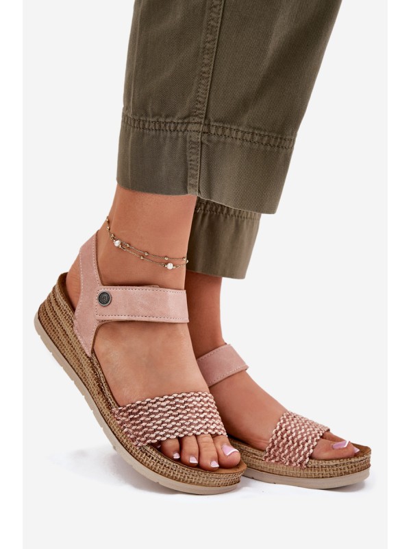 Wedge Sandals For Women Pink Inblu RV000014