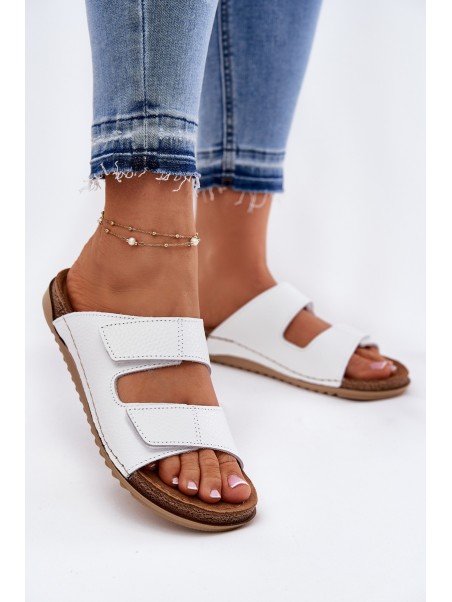 Ladies Leather Sandals Inblu White AA0005GU