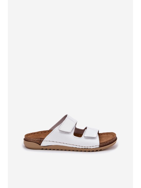 Ladies Leather Sandals Inblu White AA0005GU