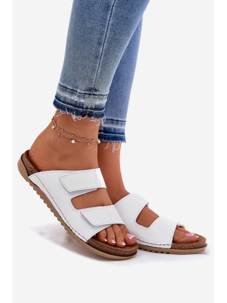 Ladies Leather Sandals Inblu White AA0005GU
