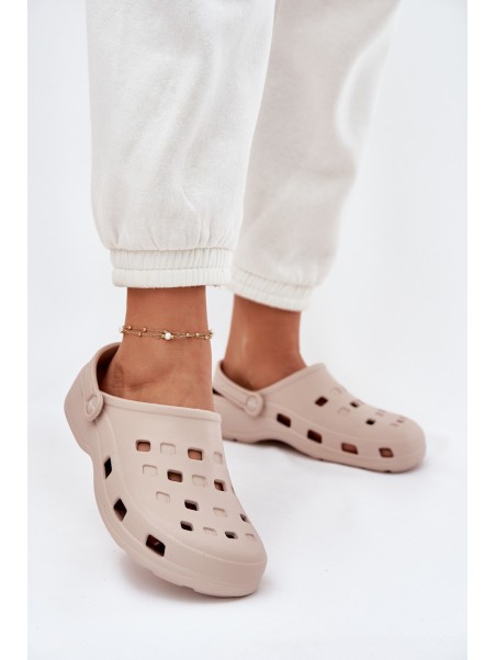 Women's Foam Slippers Beige LEMIGO 806