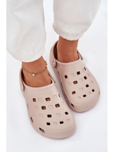 Women's Foam Slippers Beige LEMIGO 806