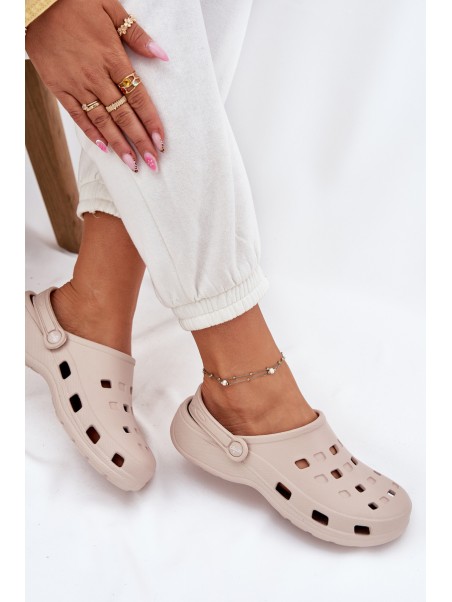 Women's Foam Slippers Beige LEMIGO 806