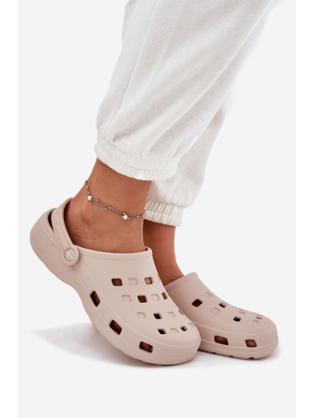 Women's Foam Slippers Beige LEMIGO 806