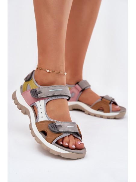 Leather Sport Sandals Women Artiker 54C1293 Multicolor