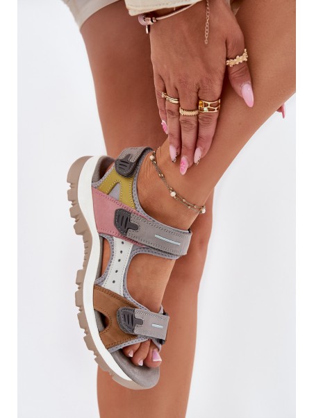 Leather Sport Sandals Women Artiker 54C1293 Multicolor