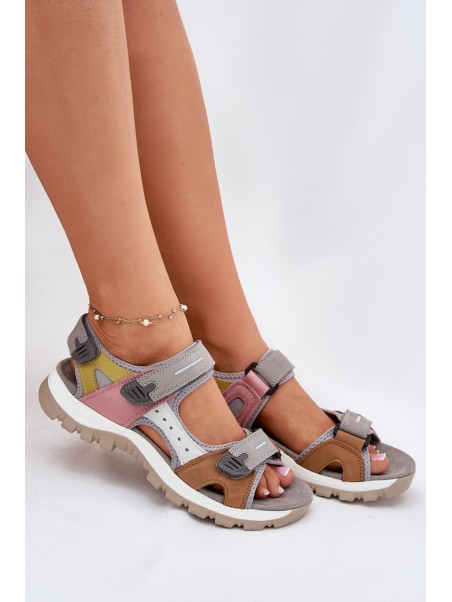 Leather Sport Sandals Women Artiker 54C1293 Multicolor