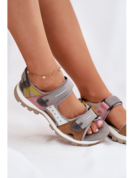 Leather Sport Sandals Women Artiker 54C1293 Multicolor
